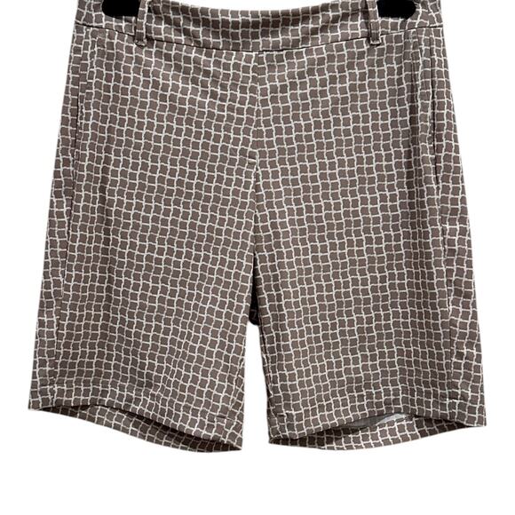 Spanx Sunshine Bermuda 10" Shorts In Bespoke Check Fawn - Picture 5 of 6
